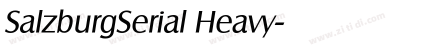 SalzburgSerial Heavy字体转换